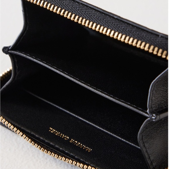 Mansur Gavriel Compact Zip zebra-print wallet - Picture 4 of 4